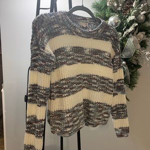 NWT Gray Blue and cream Sweater Size X Small